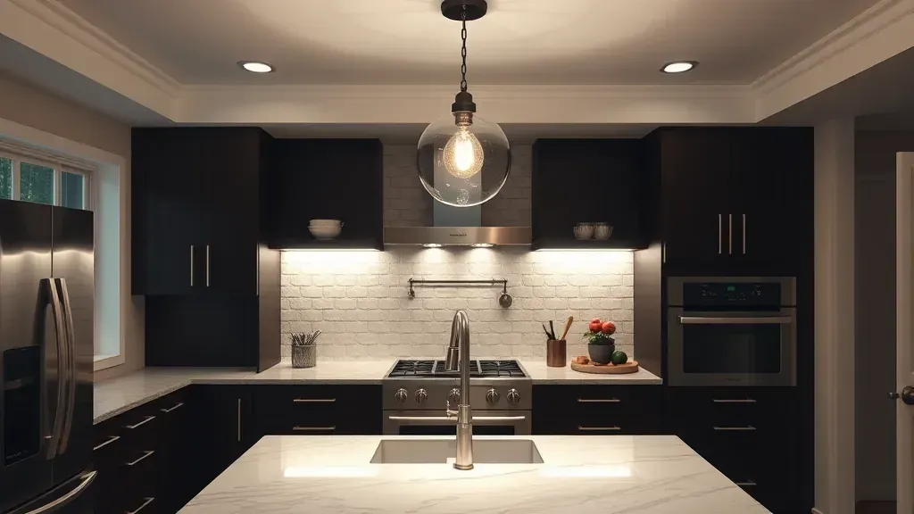 Kitchen Lighting Installation projects in Jacksonville FL showcasing modern designs and vibrant ambience