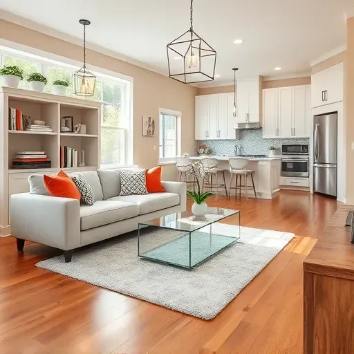 Bright and inviting living room in Mandarin, FL featuring modern decor, natural light, and elegant design elements.