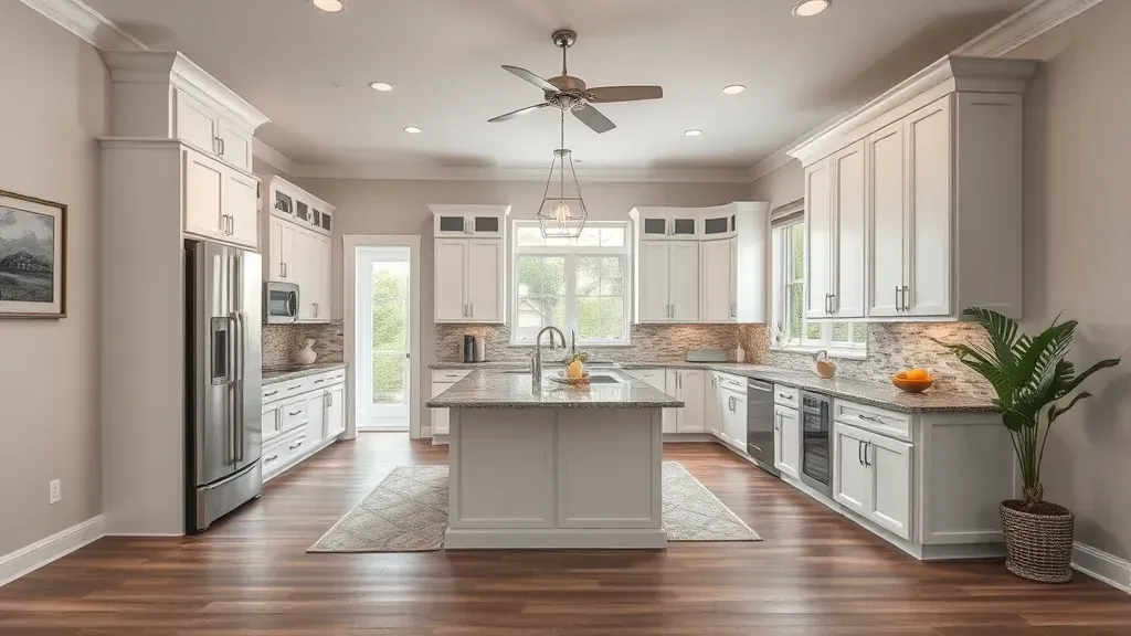 Home Remodeling in Bryceville, FL featuring modern kitchen and spacious living area.