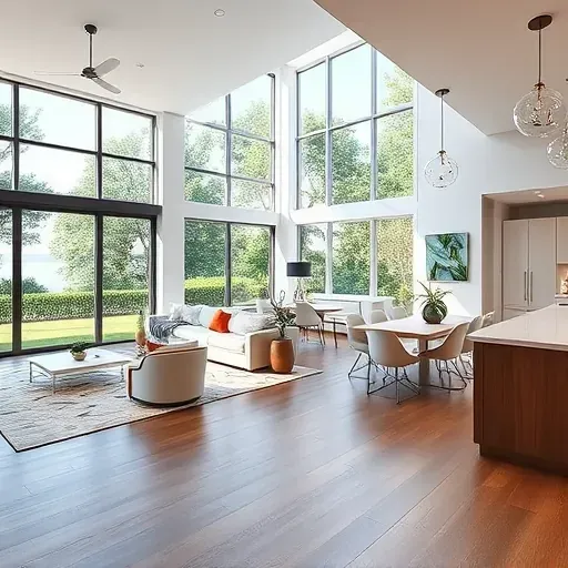 Completed home remodeling in Jacksonville FL showcasing modern design and elegant interiors without people present