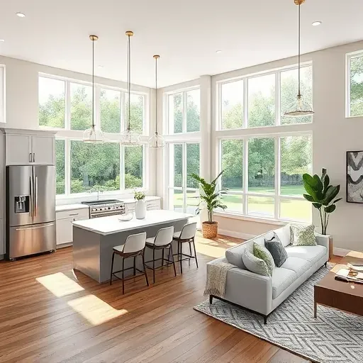 Home remodeling project in Jacksonville FL showcasing modern design with stylish features and updated furnishings.
