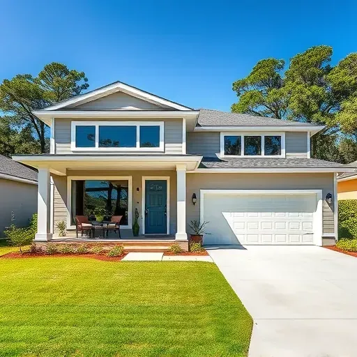 Home remodeling in Jacksonville, FL showcasing modern design, open spaces, and stylish furnishings without people.