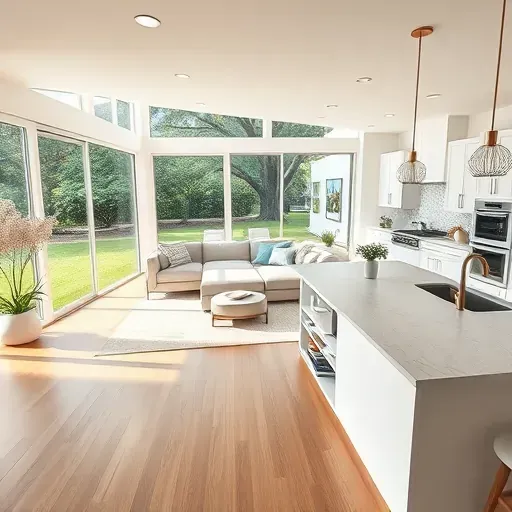 Home remodeling project in Jacksonville FL showcasing modern design and stylish furnishings in an inviting space.