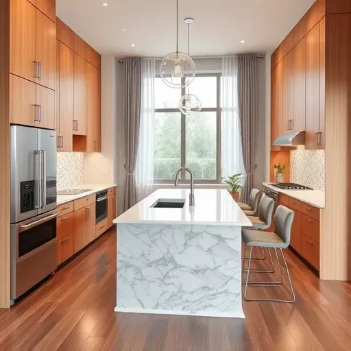 Freshly remodeled Jacksonville kitchen featuring granite countertops, custom cabinets, and stainless steel appliances.