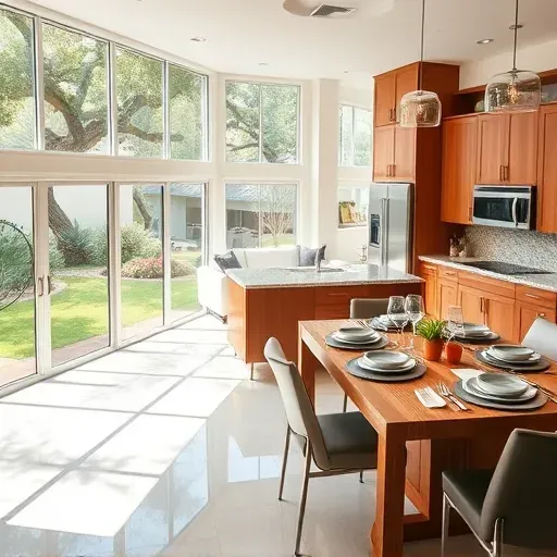 A beautifully designed kitchen in Keystone Heights, FL with modern cabinetry, stainless steel appliances, and a granite countertop.