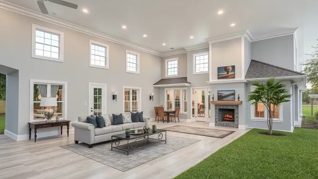 Home Remodeling in Elkton, FL showcasing a modern kitchen design with updated appliances and fixtures.