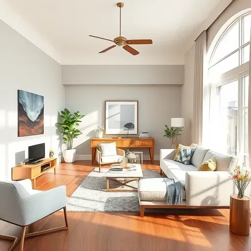 Home remodeling project in Jacksonville FL featuring modern design and elegant finishes in an empty space.