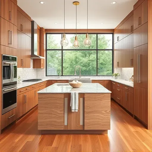 Beautifully remodeled kitchen in Jacksonville with modern cabinetry, polished granite, and spacious island design.