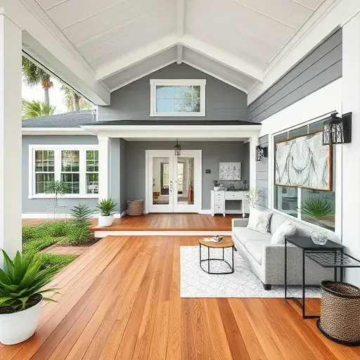 Beautifully remodeled home interior in Jacksonville, FL showcasing modern design elements and open spaces.