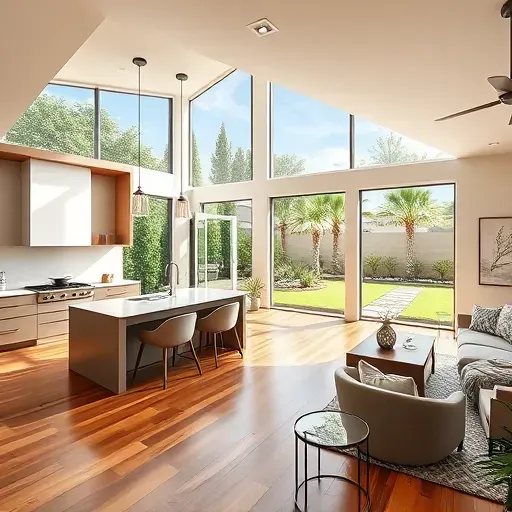 Completed home remodeling project in Jacksonville, FL showcasing modern design and elegant interior features.