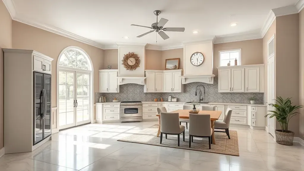 Home Remodeling in Middleburg, FL showcasing modern kitchen and living space design enhancements.