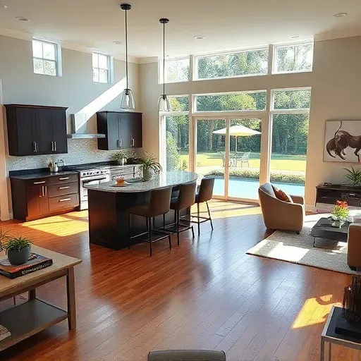 Home remodeling in Keystone Heights FL featuring an open-concept living area with modern decor and natural light.
