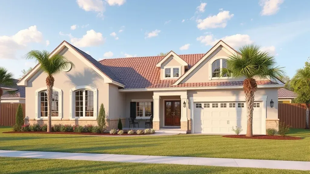 Home Remodeling in Jacksonville, FL showcasing modern kitchen and living room design.