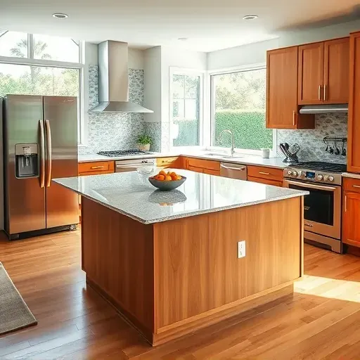 Freshly remodeled modern kitchen in Jacksonville with granite countertops, custom cabinetry, and high-end appliances.