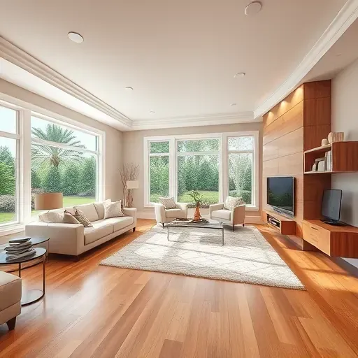Home remodeling project in Jacksonville FL showcasing a beautifully designed living space with modern finishes.