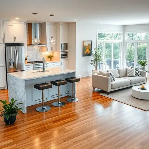Modern Jacksonville kitchen remodel with stainless appliances, granite countertops, custom cabinetry, and inviting decor.