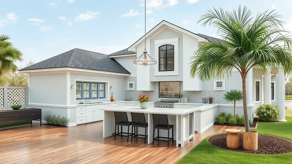 Home Remodeling in Macclenny, FL showcasing modern kitchen with stylish cabinets and new appliances.
