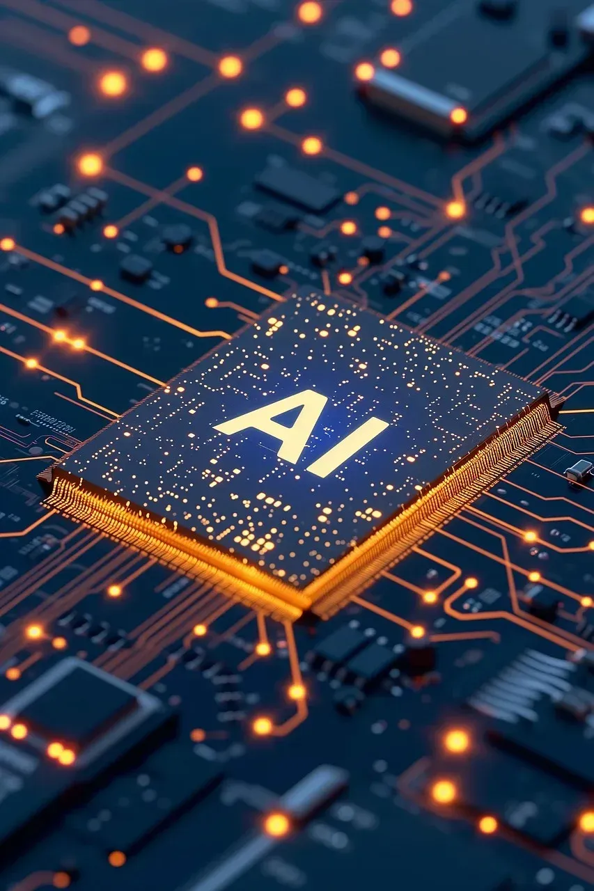 Image of a processor with the word ai on it.