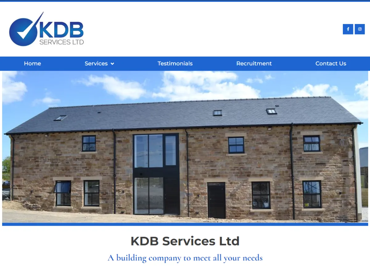 KDB Services Ltd - New Website