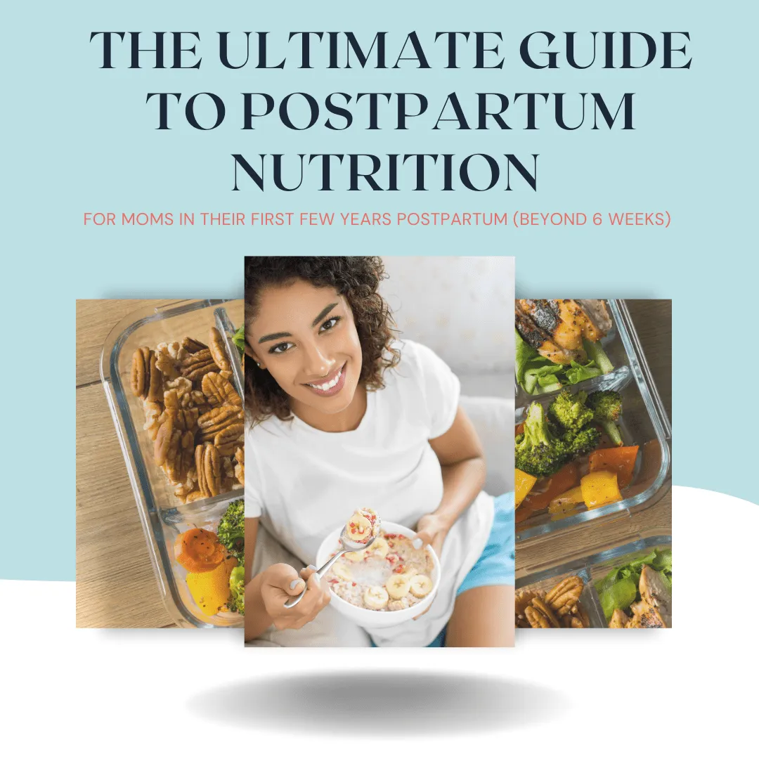 Woman eating healthy meals to support her in her motherhood journey