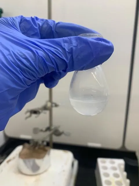 a wine glass filled with water on a black background