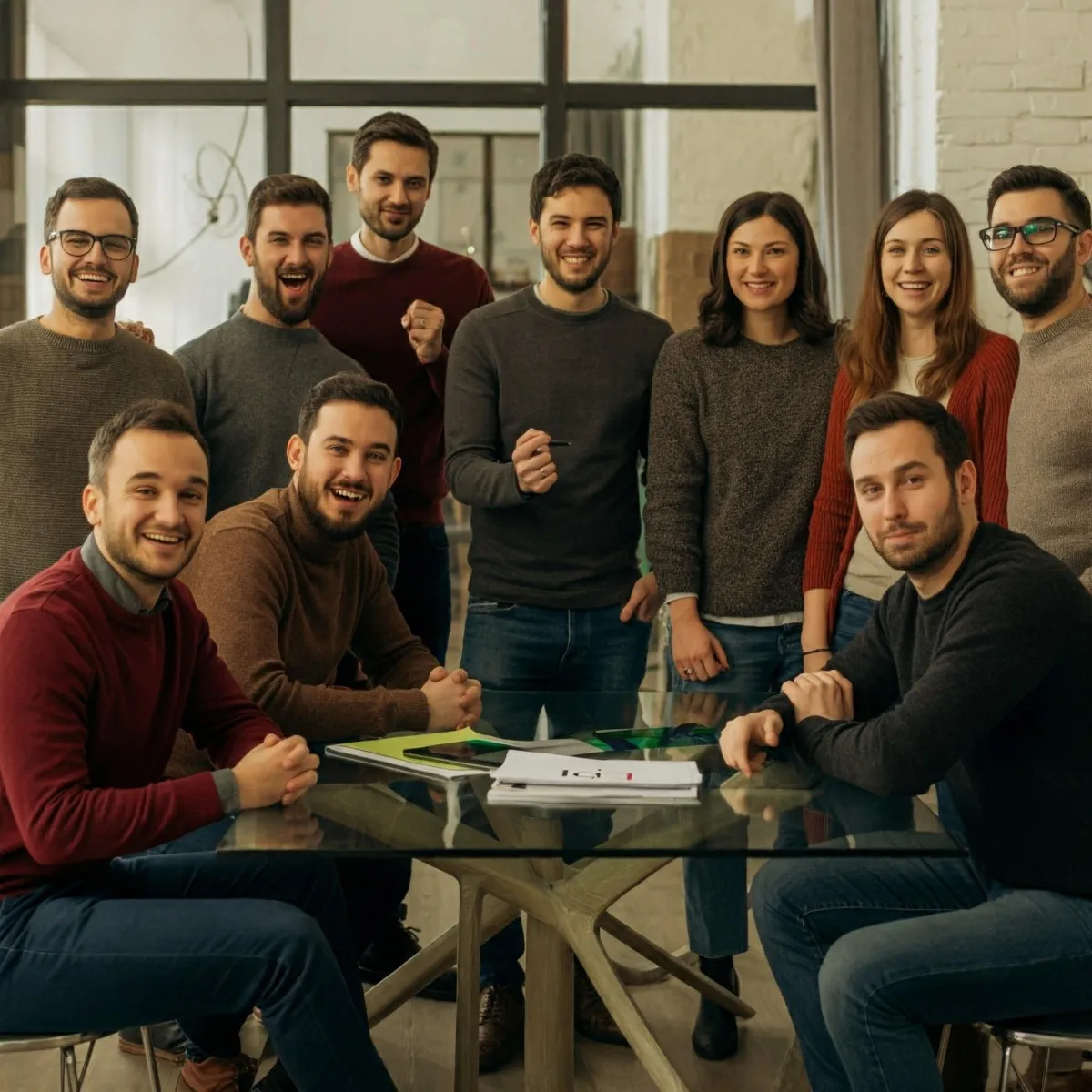 Business Owners at a table