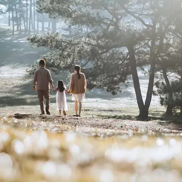 A Family feeling secure and happy owing a shed