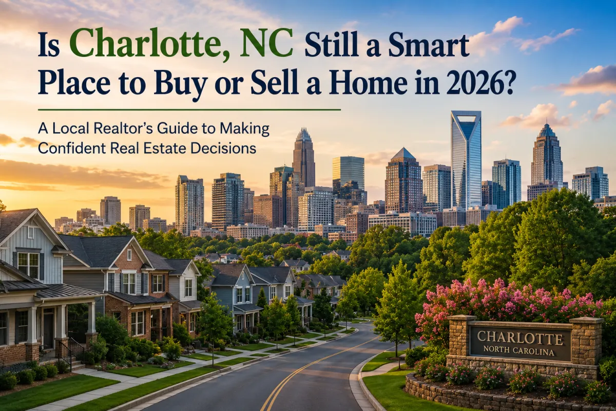 Beautiful homes in Charlotte NC highlighting smart home buying and selling strategies with Realtor Gabrielle Carneglia in 2026