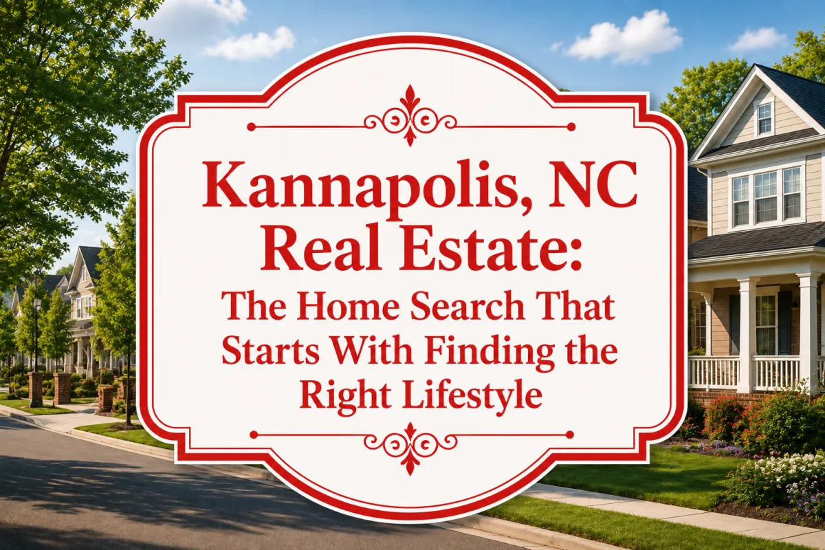Kannapolis NC real estate home search focused on lifestyle