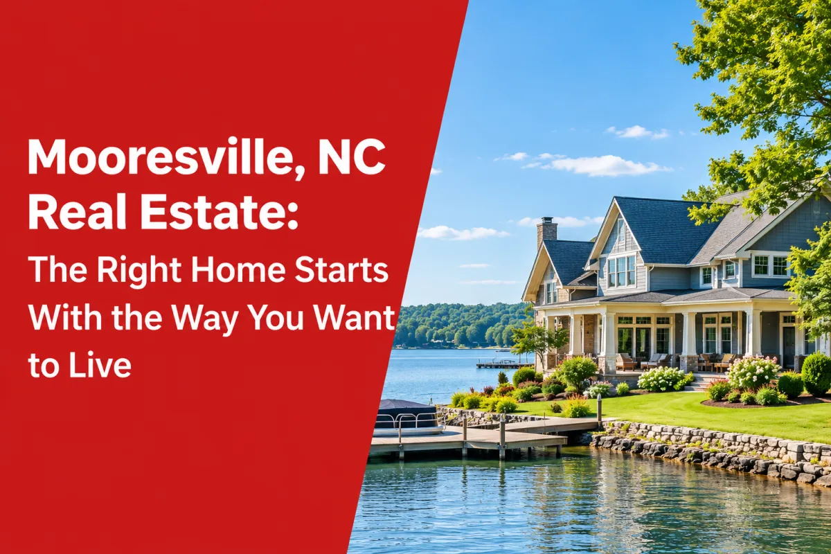 Mooresville NC real estate home in a welcoming residential community