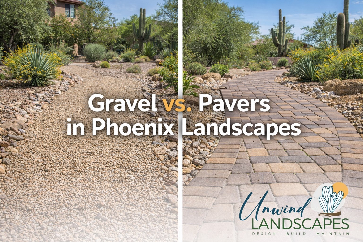 Gravel Pathways vs. Paver Walkways in Phoenix Landscapes