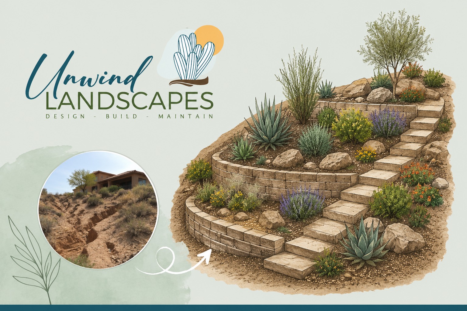 How to Prevent Soil Erosion in Sloped Desert Yards