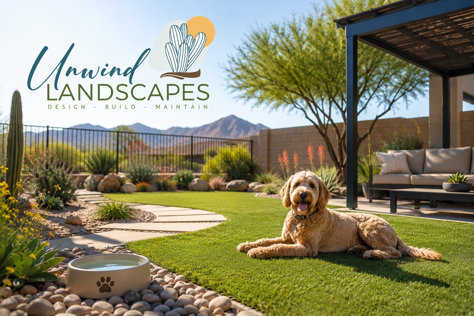 How to Design a Pet-Friendly Landscape That Withstands Arizona Heat