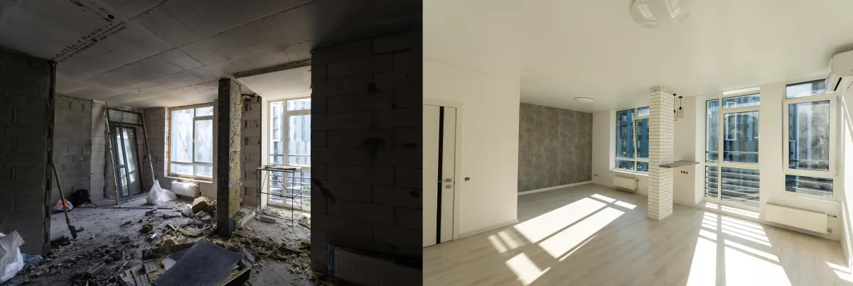 rental property cleaned and reset