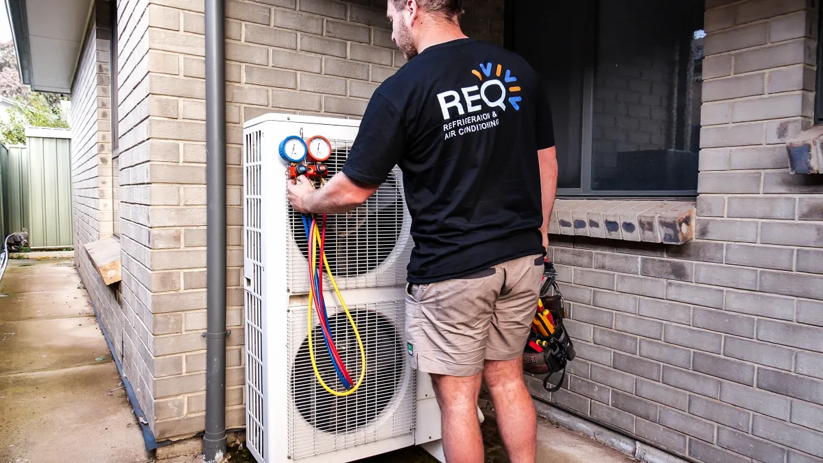 white air condenser unit