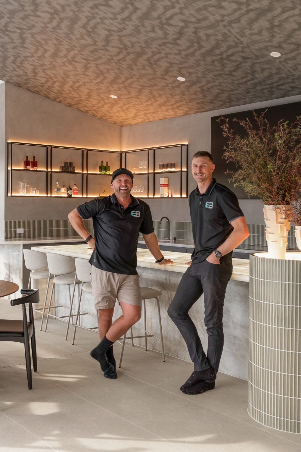 Robby and Dean at the Serpells Road renovation.