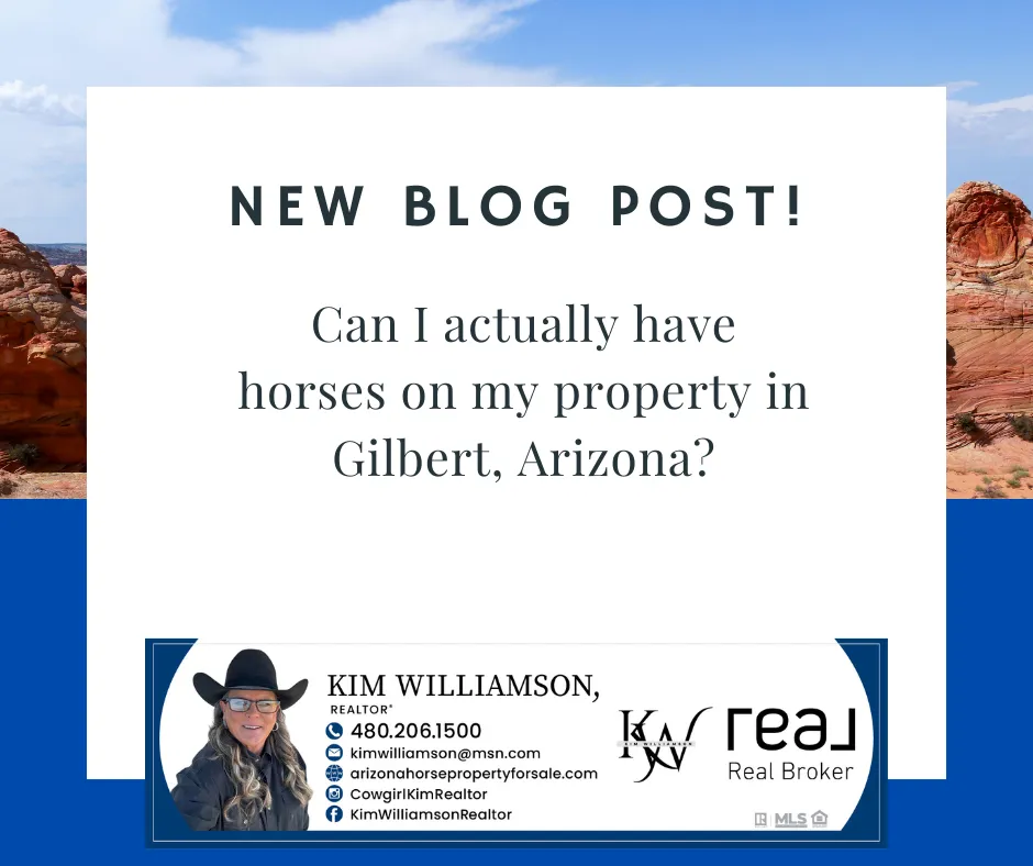 Can I actually have horses on my property in Gilbert, Arizona?