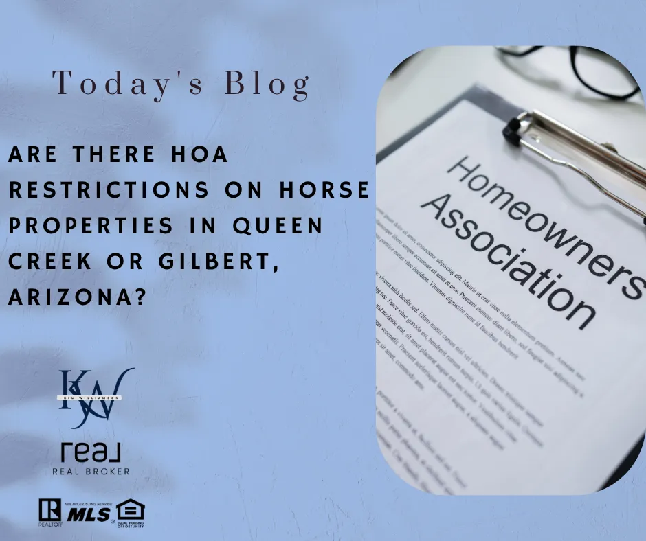 Are There HOA Restrictions on Horse Properties in Queen Creek or Gilbert, Arizona?