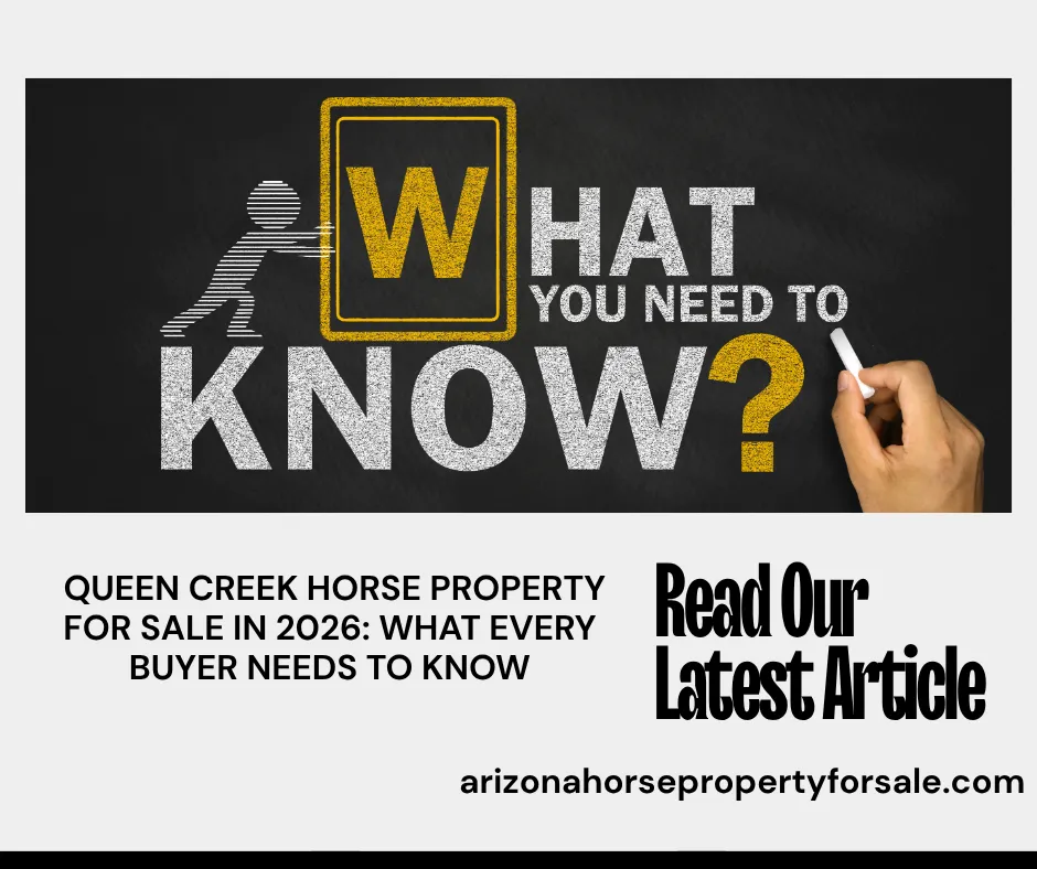 Queen Creek Horse Property for Sale 2026
