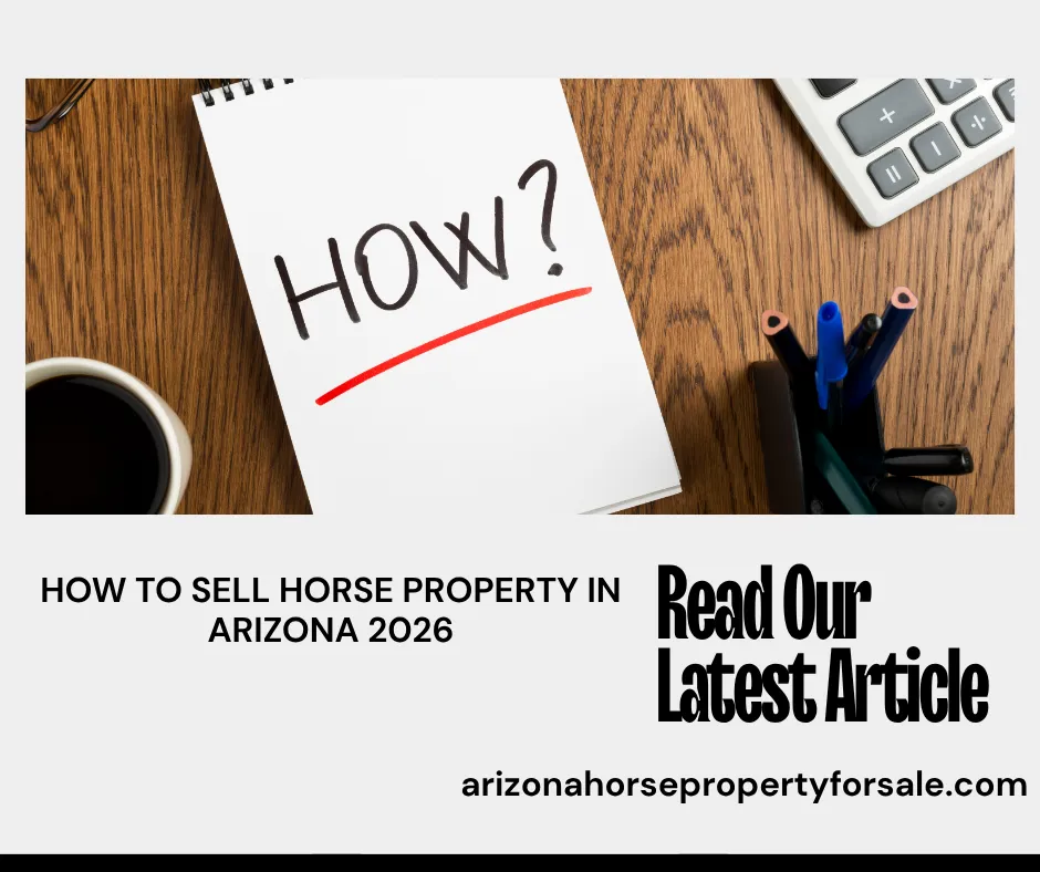 How to Sell Horse Property in Arizona 2026