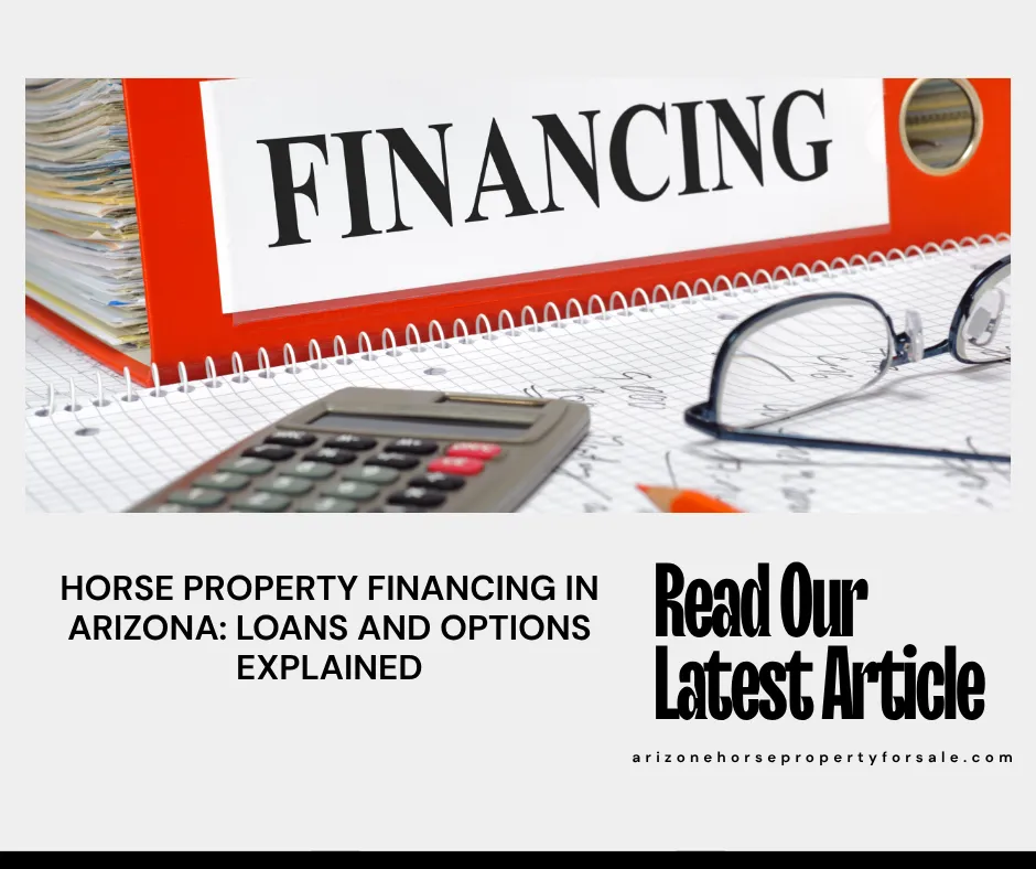 "horse property financing Arizona loans Kim Williamson"