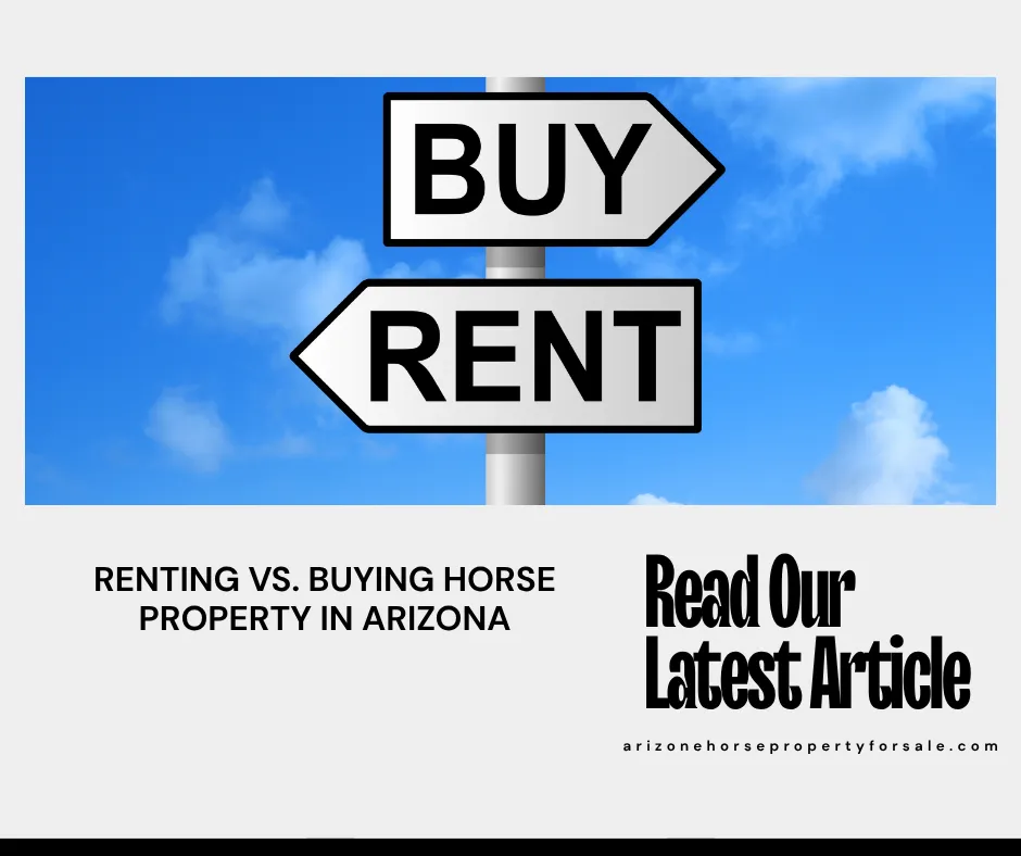 renting horse property arizona
