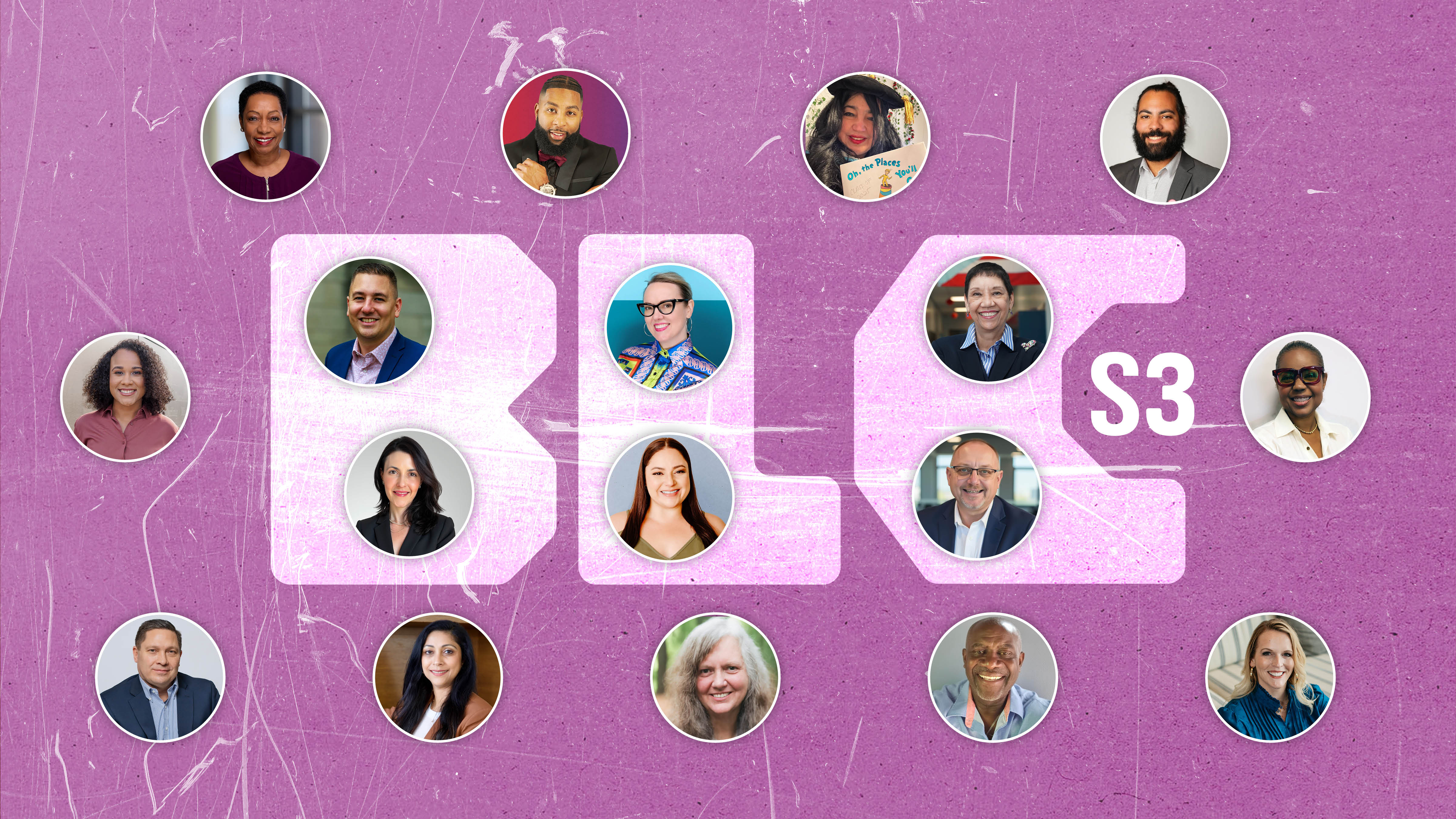 A vibrant digital illustration showing a diverse group of business leaders gathered around a podcast microphone, with abstract sound waves and leadership icons in the background. The scene is dynamic, with a blue and gold color palette, conveying energy, collaboration, and modern professionalism.