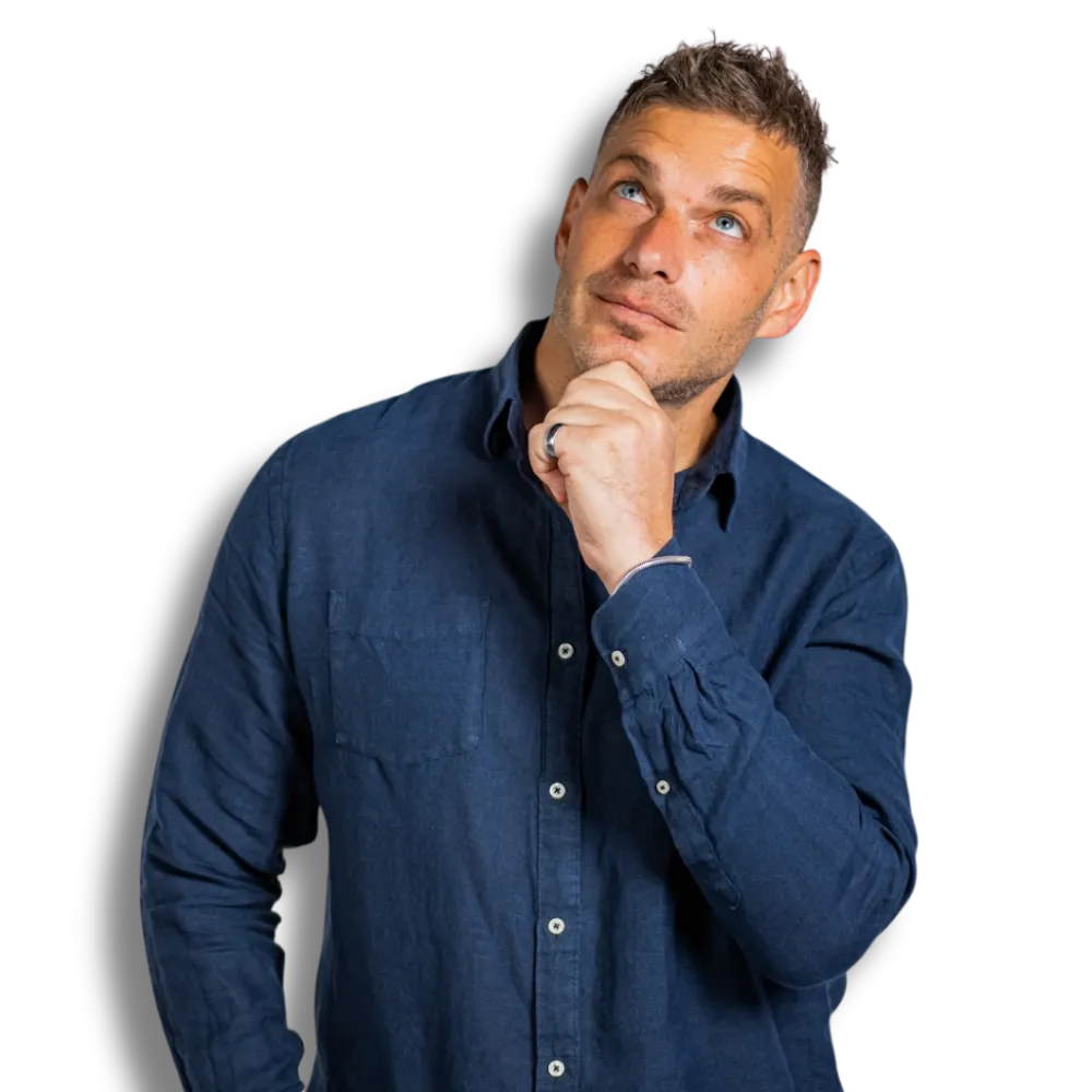 woman thinking while reading about her business scalability score quiz