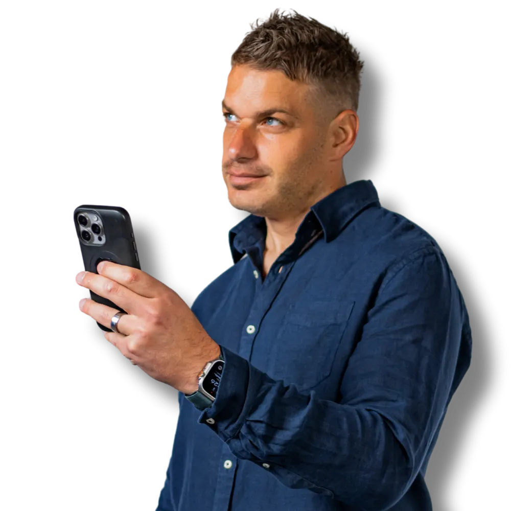 woman thinking while reading about her business scalability score quiz