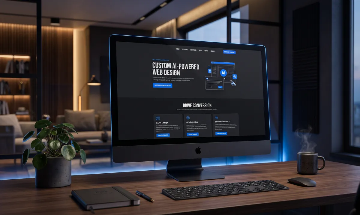 Premium Website Design Interface Showcase