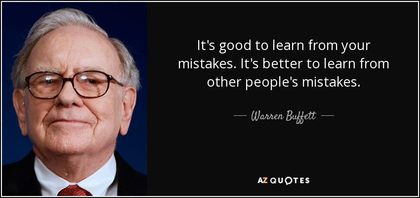 Learning from mistakes