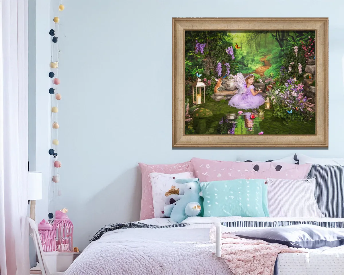 fairytale child portraits fairy wall art