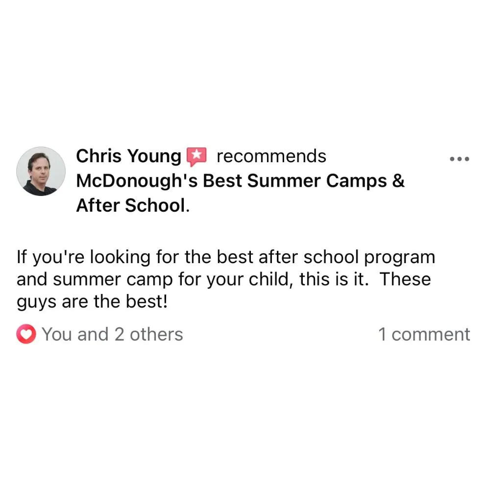 5 Star Review For McDonough's BEST Kid Summer Camp & After School