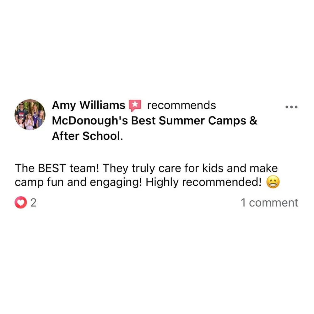 5 Star Review For McDonough's BEST Kid Summer Camp & After School